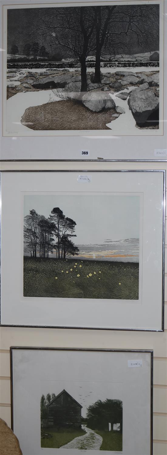 Greenwood & Christopher Penny, 3 etchings and aquatint